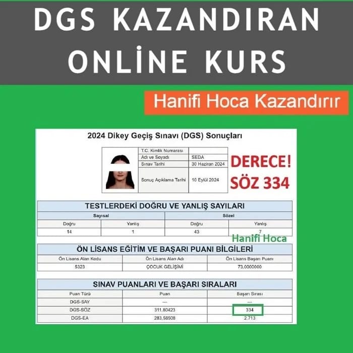 DGS Kazananlar